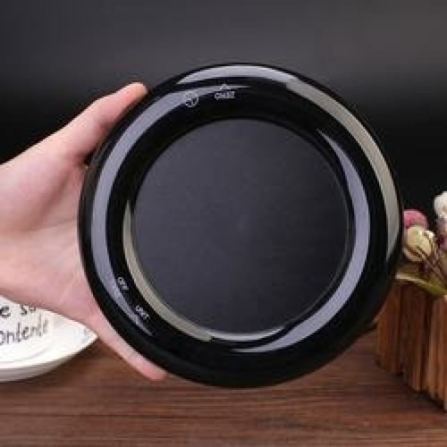 ميزان دائري لمس بشكل مميز - اسود