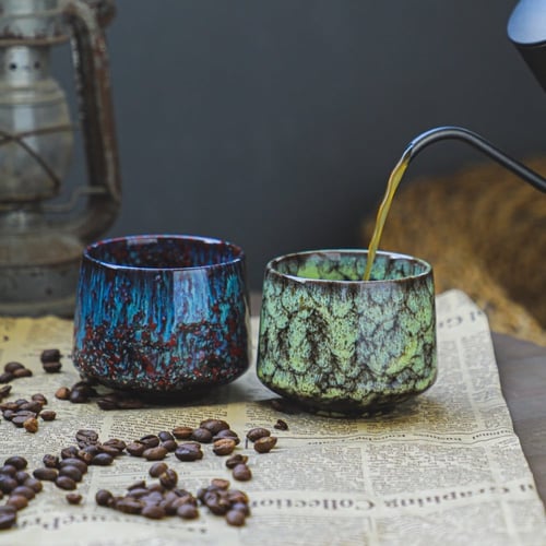 كوب سيراميك - حجري بركاني | الوان متعددة