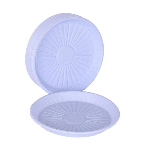 فورسان صحن بلاستيك رقم 22 دائري سادة - 50 حبة