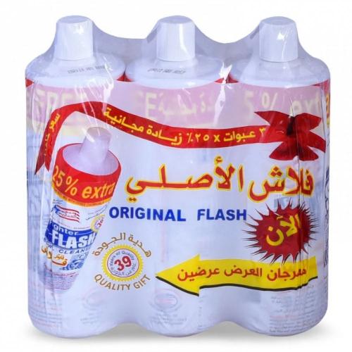 فلاش كلينز منظف ومطهر المراحيض 3 حبات - 1180 مل