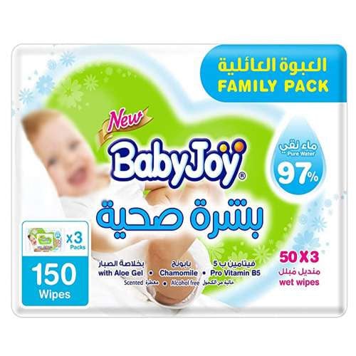 مناديل مبللة 3 × 50 منديل من بيبي جوي