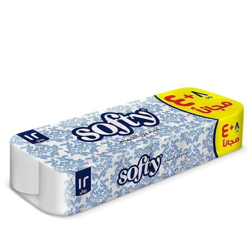مناديل حمام رول سوفتي 8+4 مجاناً