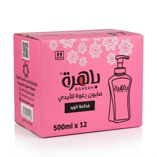 [كرتون] باهرة صابون سائل رغوة للأيدي فخامة الورد -...