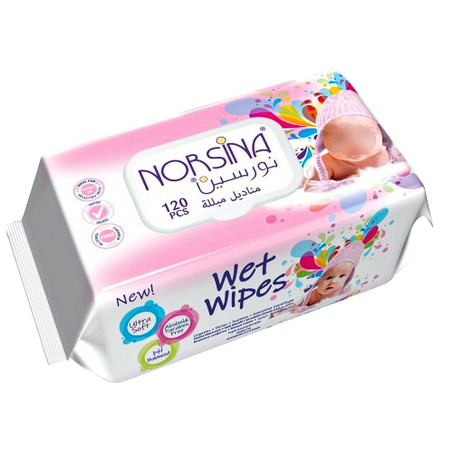 نورسينا مناديل مبلل للأطفال 120 منديل