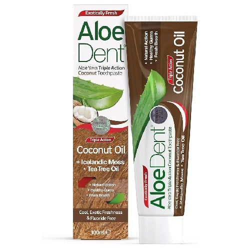 معجون اسنان الودنت طبيعي بزيت جوز الهند - 100 مل