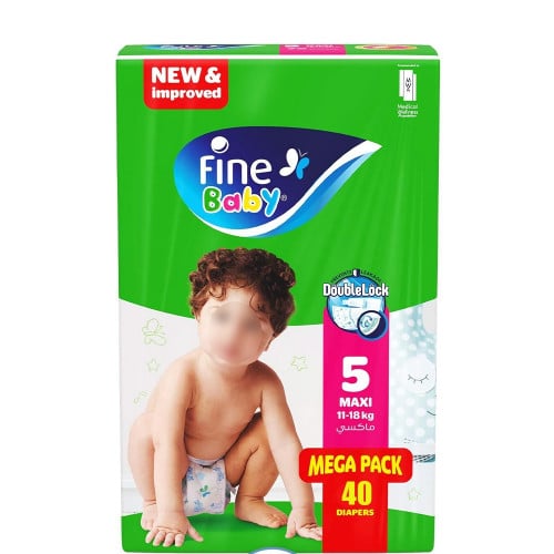 حفائض فاين بيبي رقم 5 عدد 40