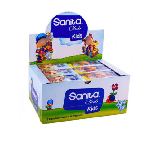سانيتا كلوب مناديل الجيب كيدز 10 مناديل × 24 باكيت