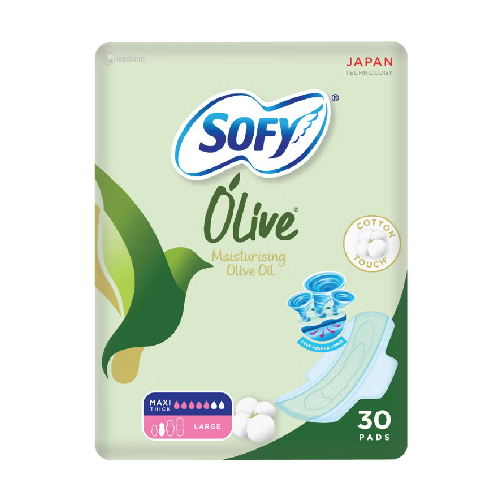 سوفي فوط بزيت الزيتون المرطب حجم كبيرة 30 فوطة