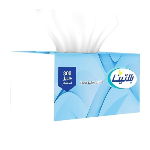 مناديل بلاتينا 800 منديل مفرد × 10 باكت