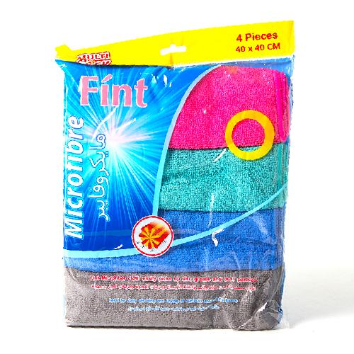 فوط مايكروفايبر من فينت 40X40 سم - 4 حبات ملون