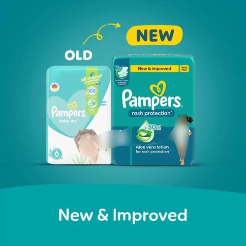 بامبرز حفاضة حماية من التسلخات بالصبار مقاس 3 عبوة...