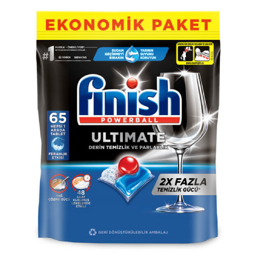 أقراص فنش باور بول ألتيميت لغسالة الأطباق - 65 قرص