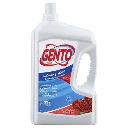 جنتو مطهر ومنظف انتعاش الورد 3 لتر