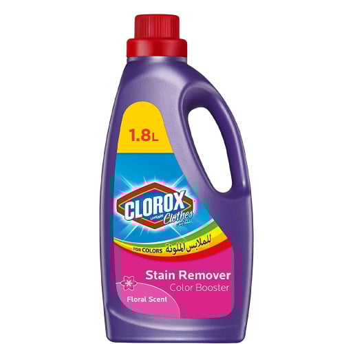 كلوركس مزيل بقع للملابس الملونة رائحة الزهور 1.8 ل...