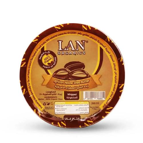 لان اورجانيكس زبدة الشيا الصفراء الأفريقية - 200 م...