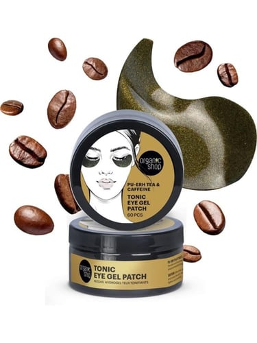 اورجانيك شوب رقعة العين بالشاي والكافيين 60 قطعة