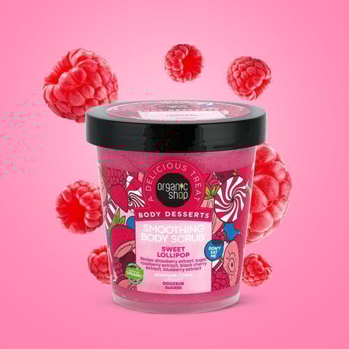 اورجانيك شوب مقشر الجسم لولي بوب 450مل