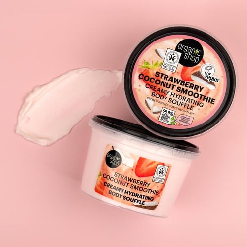 اورجانيك شوب سوفليه كريم الجسم المرطّب بالفراولة و...