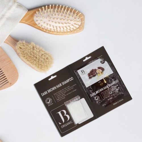 جي بي اورجانيك شامبو صبغ بني غامق باكت 25 مل