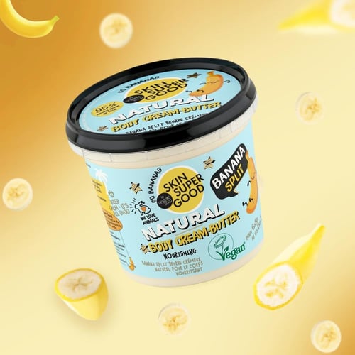 اورجانيك شوب كريم الجسم الطبيعي بزبدة الموز 360مل