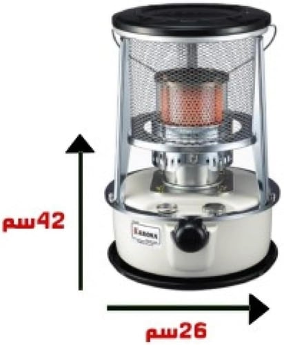كيرونا دفاية غاز محمولة سعة 5.3 لتر للأماكن الخارج...