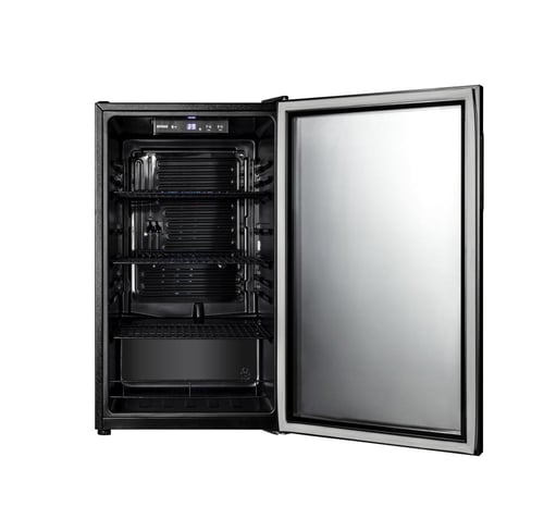 تكنو بيست ثلاجة باب زجاج مع إضاءة داخلية - 126 لتر...