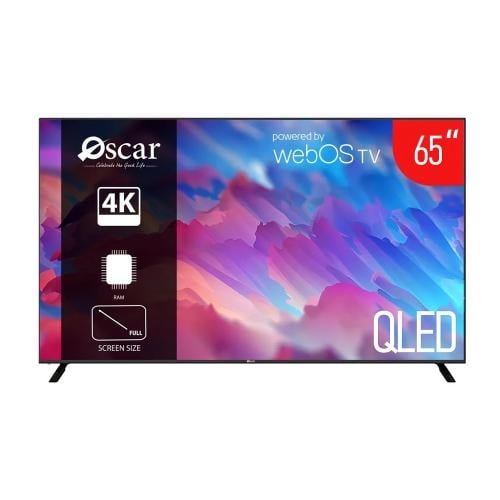 أوسكار شاشة ذكية 65 بوصة QLED بنظام تشغيل 4K UHD -...