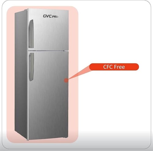 ثلاجة بابين جي في سي برو 6.9 قدم 196 لتر سلفر GVRF...