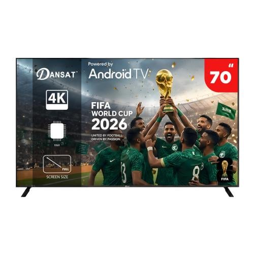 شاشة دانسات 70 بوصة - سمارت أندرويد - 4K UHD - أسو...