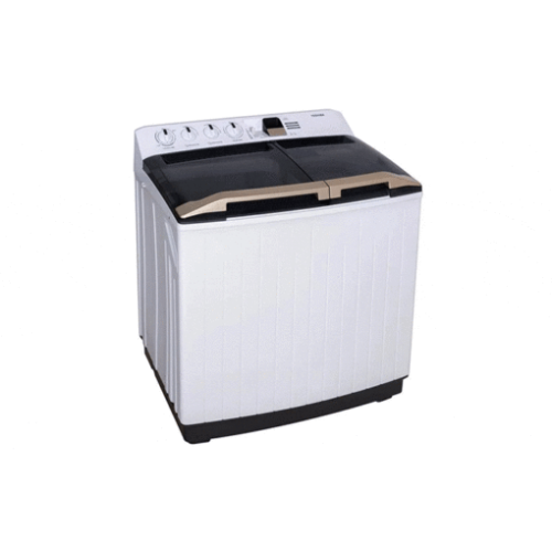 غسالة توشيبا ملابس حوضين 12 كيلو تحميل علوي لون أب...