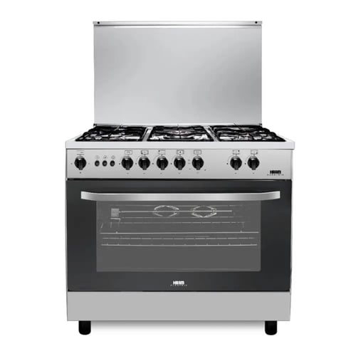 فرن غاز هام 5عيون 80*55 سم امان تام استيل HM80GF-2...