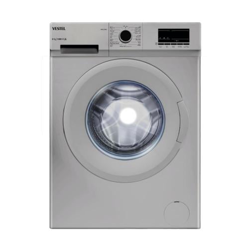 غسالة فيستل أتوماتيك فتحة أمامية 8 كيلو لون فضي صن...