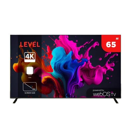 ليفيل شاشة تلفزيون 65 بوصة سمارت 4K - نظام WebOS -...