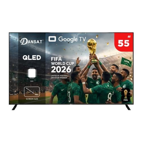 دانسات شاشة تلفزيون 55 بوصة QLED سمارت 4K - جوجل ت...