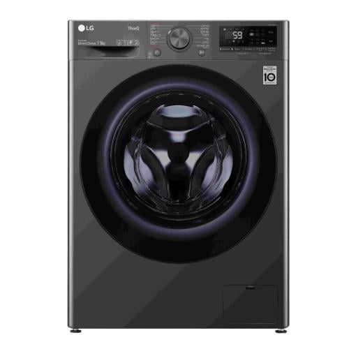 غسالة ال جي فتحة أمامية 11 كيلو لون أسود موديل WFR...