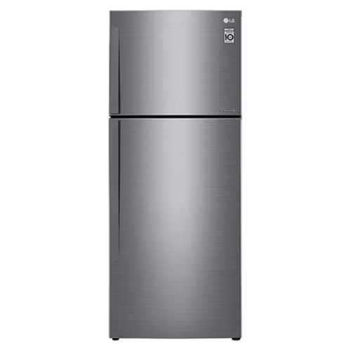 ثلاجة LG بابين فريزر علوي سعة اجمالي 15.4 قدم مكعب...