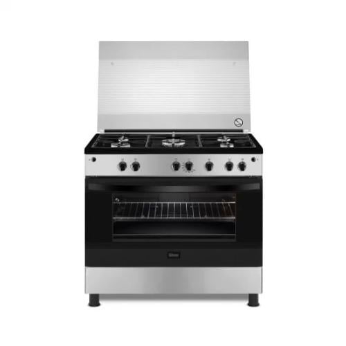 فرن جبسون 5 عيون غاز 90×60 سم أمان كامل لون أسود س...