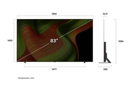 شاشة تلفزيون ال جي ذكية 83 بوصة OLED - 4K Ultra HD...