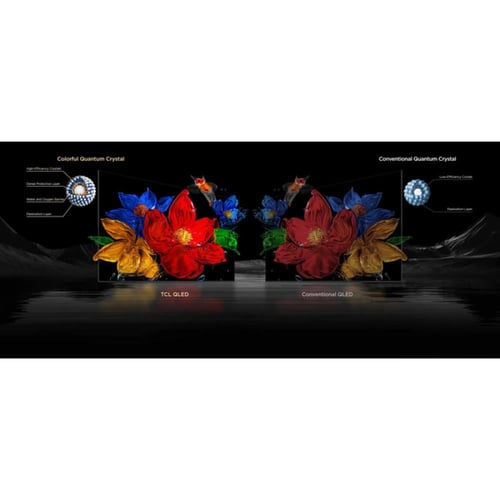 تي سي إل شاشة 55 بوصة QD-Mini LED عالي الجودة تصمي...