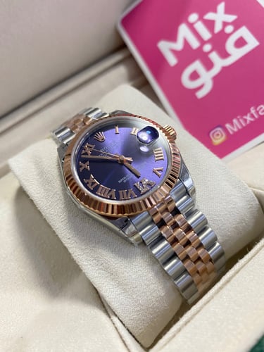 رولكس 31 ملم ميناء بنفسجي