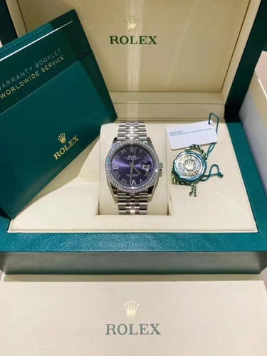 رولكس 36 ملم ميناء بنفسجي