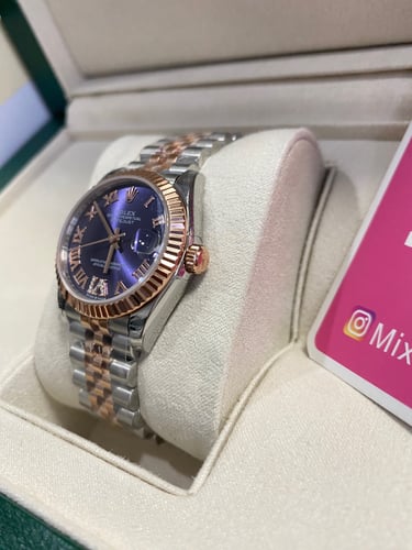 رولكس 31 ملم ميناء بنفسجي