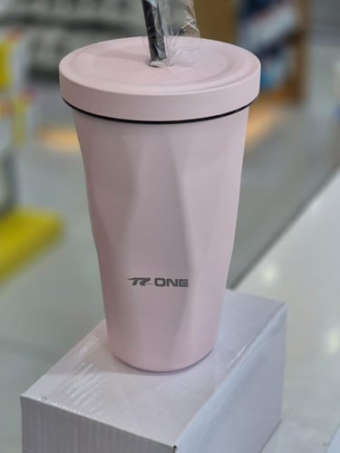 مق حراري معزول بجدار مزدوج سعة 500 مل مع ماصة ستيل...