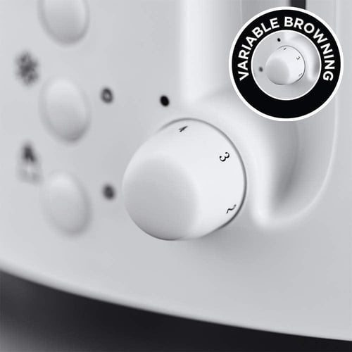 محمصة خبز بشريحتين من راسل هوبز ابيض 21640