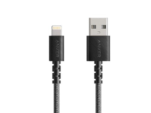 كابل من انكر يو اس بي الي ايفون 1,8متر قماش اسود