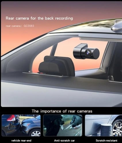 داش كام كاميرا القيادة للتصوير والتسجيل الأمامي وا...