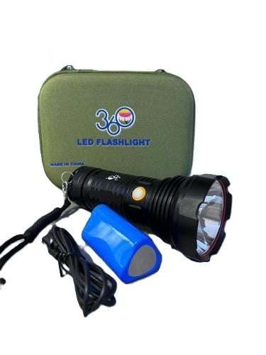 كشاف يدوي قابل للشحن 1000 متر مع شنطه 360