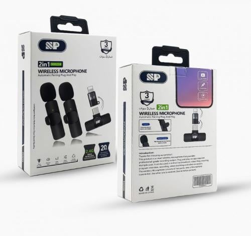 ميكرفون لاسلكي للايفون والاندرويد WIRELESS MICROPH...