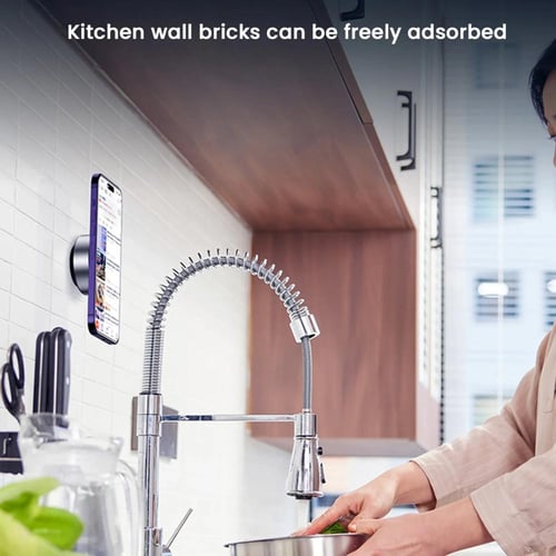 حامل مغناطيسي للجوال مزدوج الجوانب مع كوب شفط تلقا...