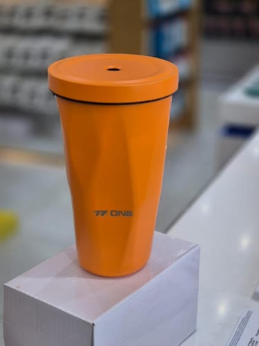 مق حراري معزول بجدار مزدوج سعة 500 مل مع ماصة ستيل...